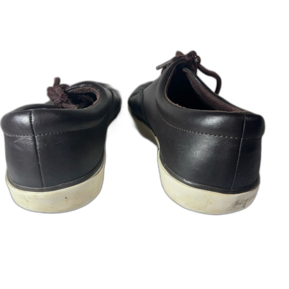 Polo brown leather sneakers size 12D insoles are missing -cotton shoelaces - Picture 5 of 6